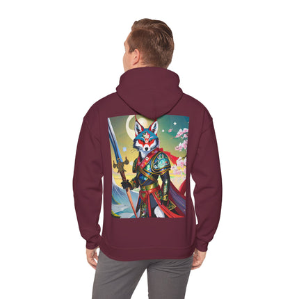 Cyberpunk Samurai Fox – Heavy Blend™ Hooded Sweatshirt