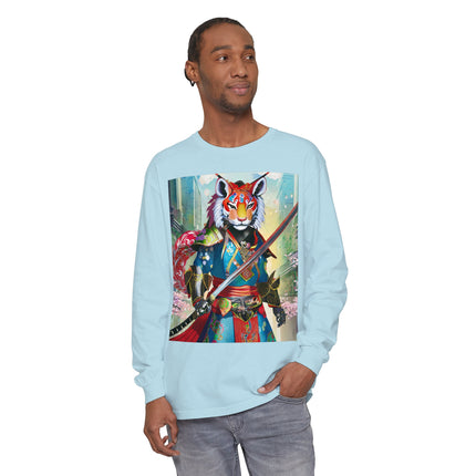 Cyberpunk Samurai Lion Long Sleeve T-Shirt