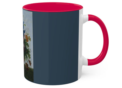 Bouquet of Flowers and a Nest by Sebastian Wegmayr Colorful Mugs, 11oz