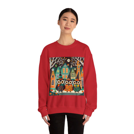 Night of the Trick-or-Treating Owlets Unisex Heavy Blend™ Crewneck Sweatshirt