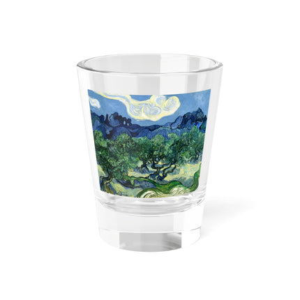 Olive Trees by Vincent Van Gogh Shot Glass, 1.5oz