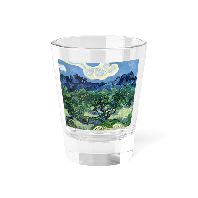 Olive Trees by Vincent Van Gogh Shot Glass, 1.5oz