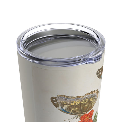 Blue Butterflies and Pomegranate by Maria Sibylla Merian Tumbler 20oz