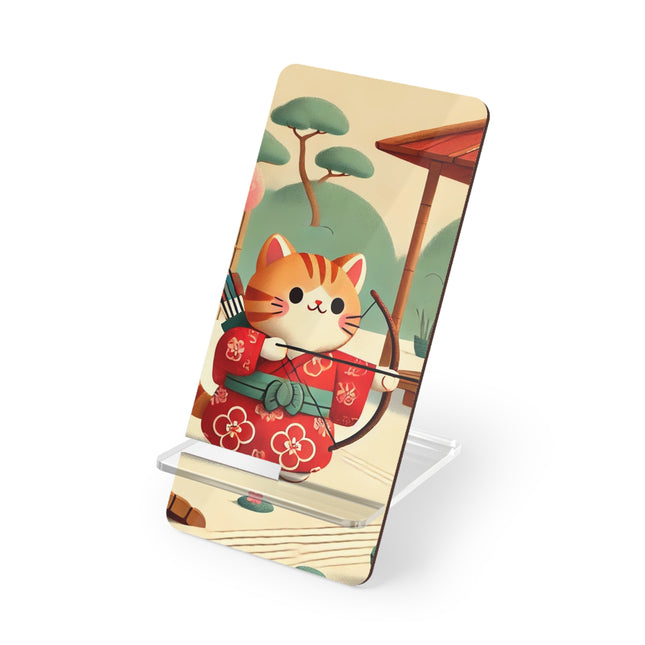 Archer Kitten in the Zen Garden Mobile Display Stand for Smartphones
