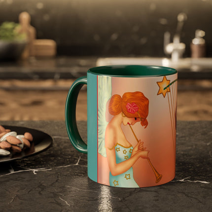 Heavenly Angel Duet Colorful Mugs (11oz, 15oz)