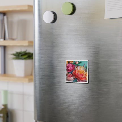 Peonies in Full Bloom Die-Cut Magnets (5 Sizes)
