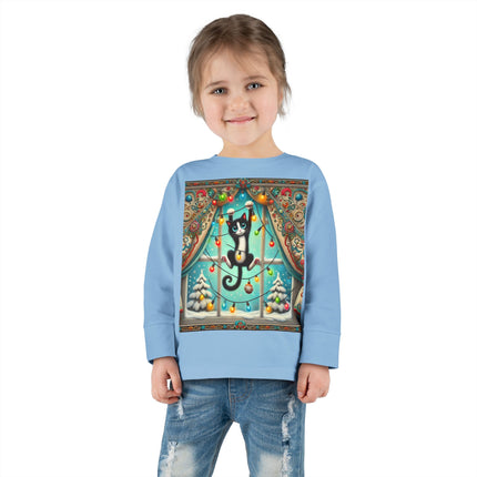 Mischief in Tinselland Toddler Long Sleeve Tee