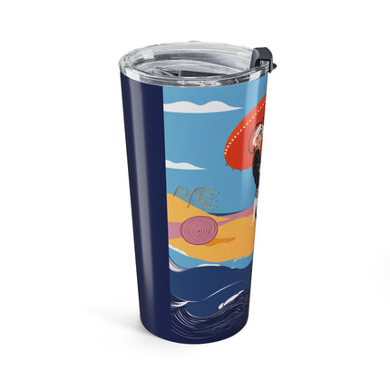 Beachside Promenade 20oz Tumbler – Chic Summer Stroll & Coastal Glamour