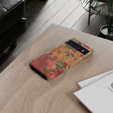 Ornamental Japanese Flower Pattern Phone Cases