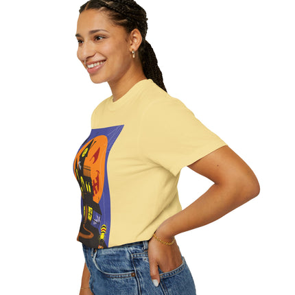 Halloween Night at the Haunted House Unisex Garment-Dyed T-shirt