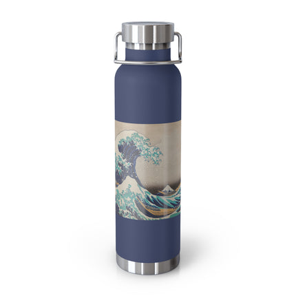The Great Wave off Kanagawa by Katsushika Hokusai Copper Vacuum Insulated Bottle, 22oz