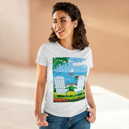 Tranquil Retreat Women's Midweight Cotton Tee