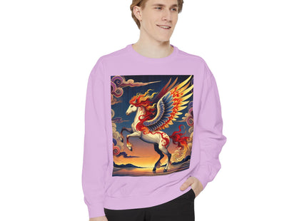 Flame-Winged Horse at Sunset Sweatshirt