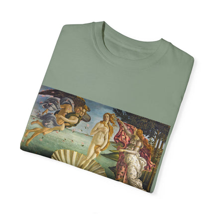 Birth of Venus by Sandro Botticelli Unisex Garment-Dyed T-shirt