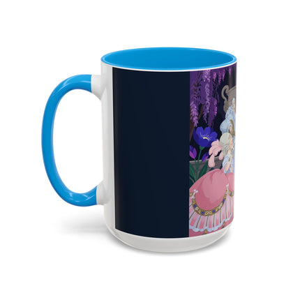The Moonlit Garden Serenade Colorful Mugs – Art Deco Musical Elegance