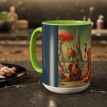 The Seahorse Court Colorful Mugs (11oz, 15oz)