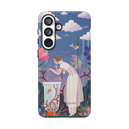 🐠🌸 The Enchanted Aquarium Garden Phone Case – Art Deco Underwater Fantasy