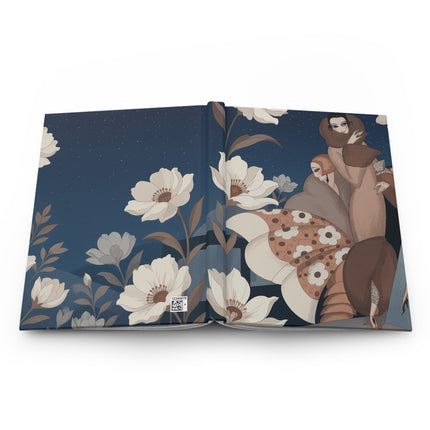 🌙🌸 The Ladies Of The Midnight Flower Garden Hardcover Journal – Art Deco Nocturnal Elegance