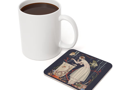 The Dazzling Little Fish by George Barbier Cork Back Coaster