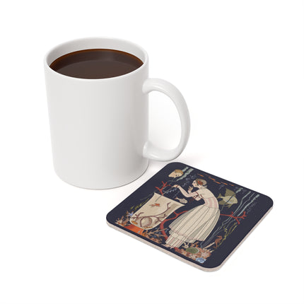 L'Etourdissant Petit Poisson by George Barbier Cork Back Coaster