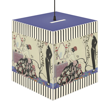 Le Grand Décolletage by George Barbier Light Cube Lamp