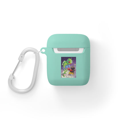 Interstellar Showdown – Alien Vs Bear Boxing AirPods Case