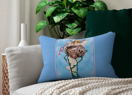 Enchanting Serenity Spun Polyester Lumbar Pillow