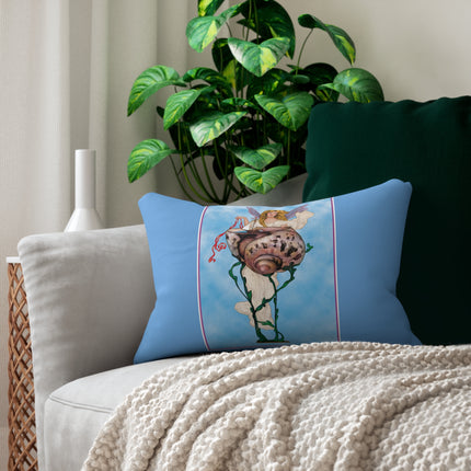 Enchanting Serenity Spun Polyester Lumbar Pillow