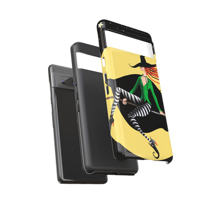 A Witch’s Moonlit Flight Phone Cases