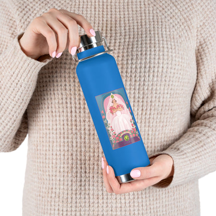 August & Peridot (from the Gem Series) by Sofia Chiostri Copper Vacuum Insulated Bottle, 22oz