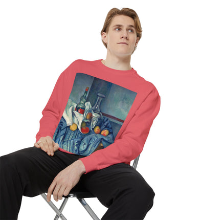 The Peppermint Bottle by Paul Cézanne Unisex Garment-Dyed Sweatshirt