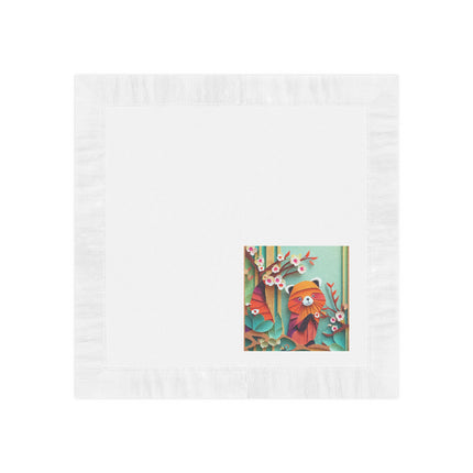 A Playful Red Panda White Coined Napkins
