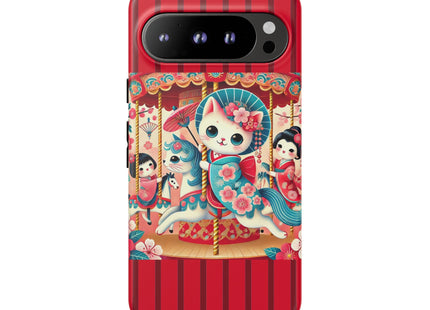 Geisha Kitten's Enchanted Carousel Phone Cases