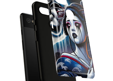 Geisha’s Black Ink Tears Phone Cases