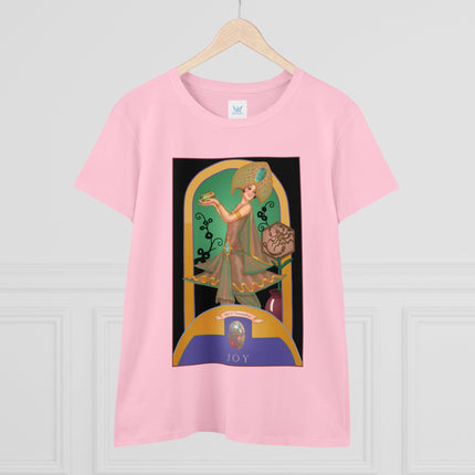 October & Opal, Tourmaline (from the Gem Series) by Sofia Chiostri Women's Midweight Cotton Tee