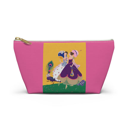 Peacock Ladies in the Garden Cosmetic Bag – Playful Elegance & Art Deco Charm