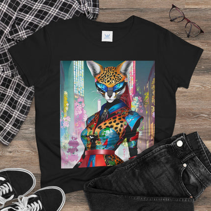 Cyber Cat Glamour Cotton Tee