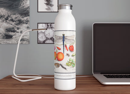 Natural History Ensemble, No. 7 by Anselmus Boëtius de Boodt Slim Water Bottle