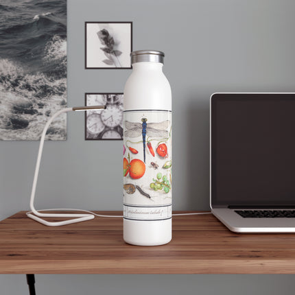 Natural History Ensemble, No. 7 by Anselmus Boëtius de Boodt Slim Water Bottle