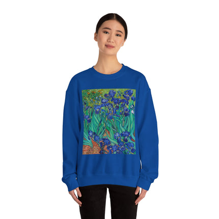 Irises by Vincent Van Gogh Heavy Blend™ Crewneck Sweatshirt