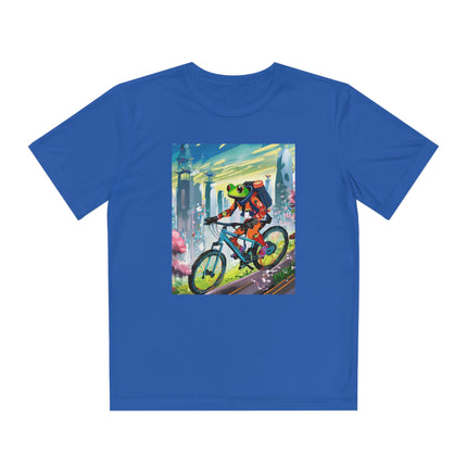 Cyberpunk Frog Youth Competitor Tee