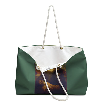Mona Lisa by Leonardo da Vinci Weekender Bag