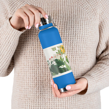 Clerodendrum & Rudbeckia by Tanigami Kônan Copper Vacuum Insulated Bottle, 22oz