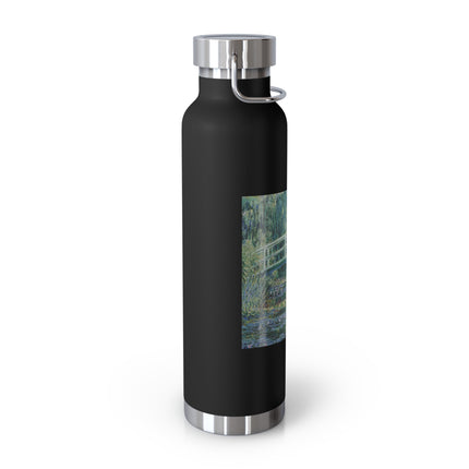 Water Lilies and Japanese Bridge by Claude Monet Copper Vacuum Insulated Bottle, 22oz