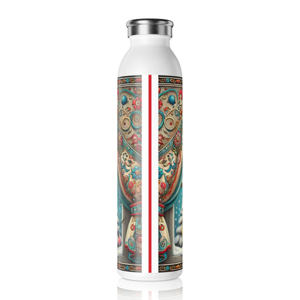 Mischief in Tinselland Slim Water Bottle