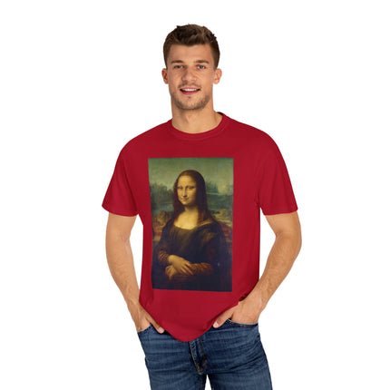 Mona Lisa by Leonardo da Vinci Unisex Garment-Dyed T-shirt
