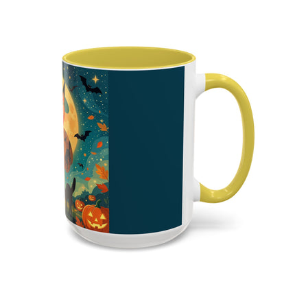 🦇🎃 The Witch Of Batwing Pumpkin Hollow Colorful Mug – Moonlit Halloween Charm
