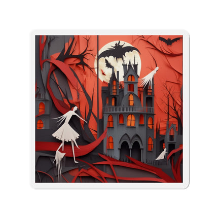 Halloween Night Scene Die-Cut Magnets (5 Sizes)
