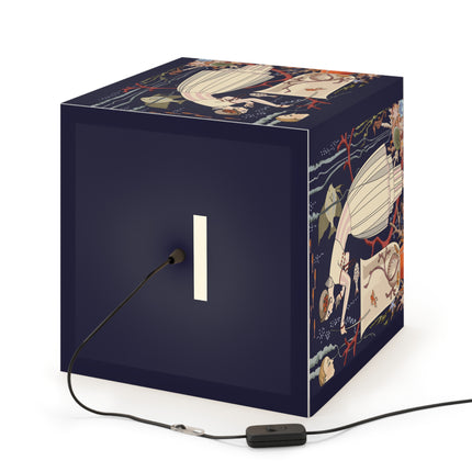 The Dazzling Little Fish by George Barbier Light Cube Lamp