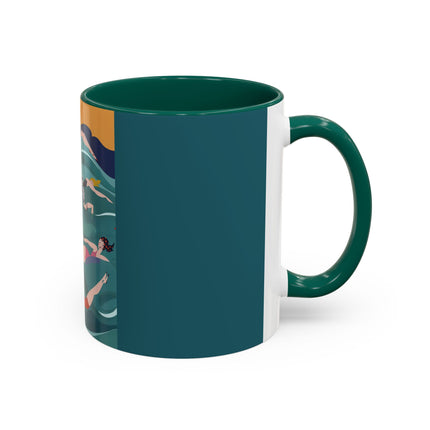 Summer Splash Colorful Mugs – Retro Beach Joy & Carefree Summer Vibes